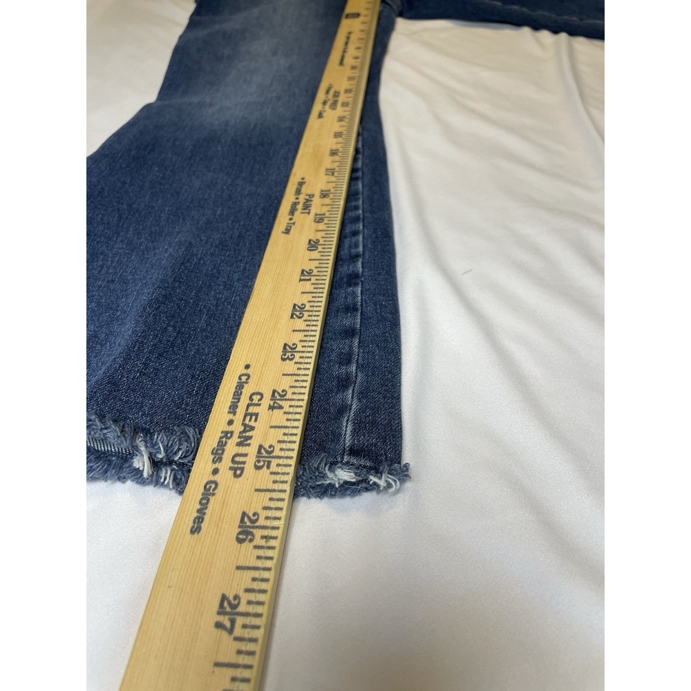 Free People Dark Wash Straight Jeans‎ Size 28R - Picture 7 of 8